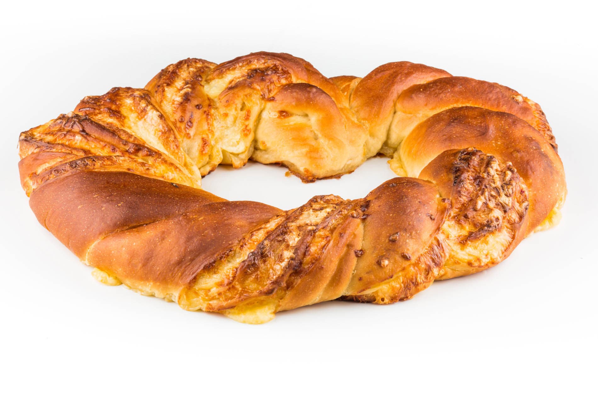 Soolane kringel juustutäidisega